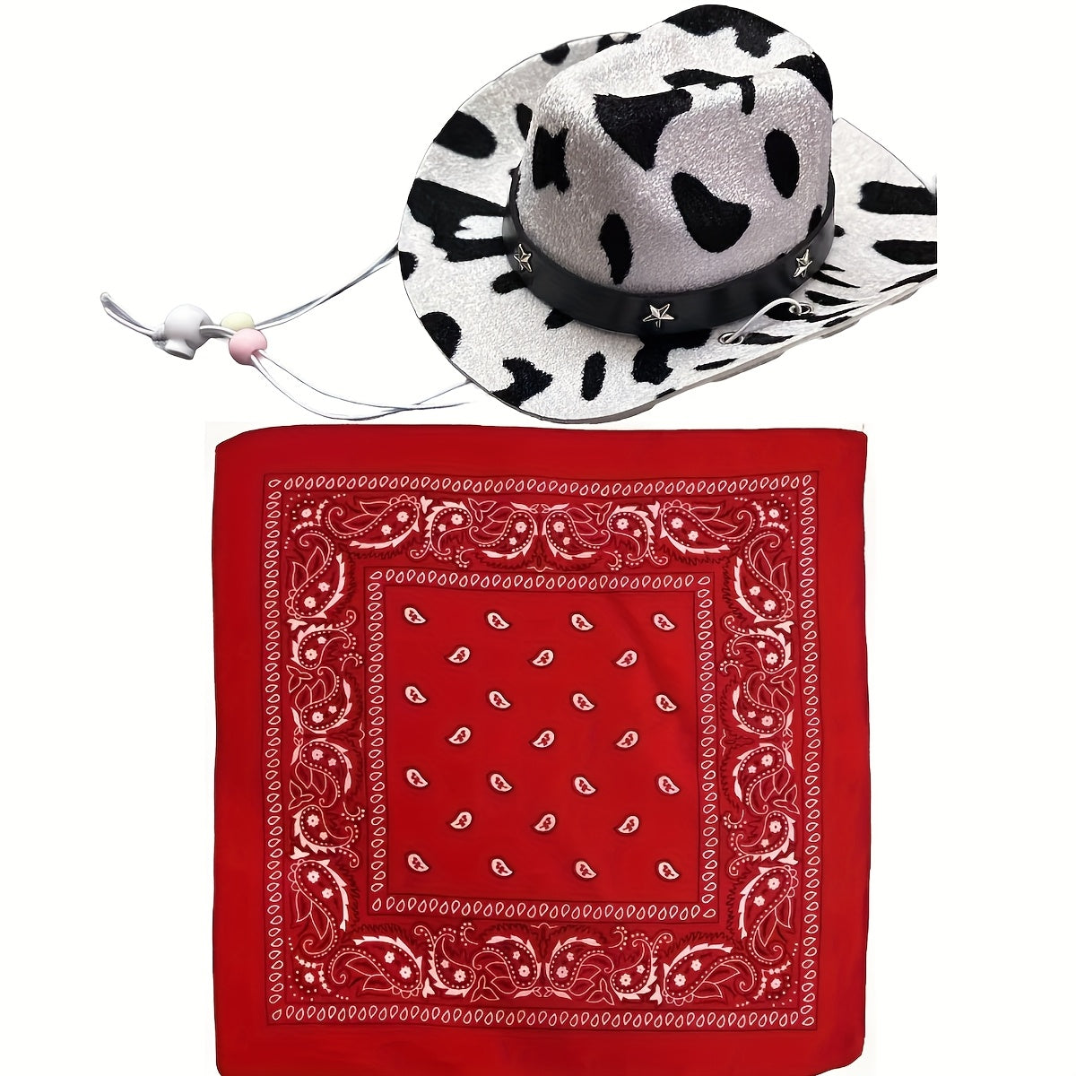 Chapeau et Bandana Western pour Chiens et Chats – Set 2 Pièces