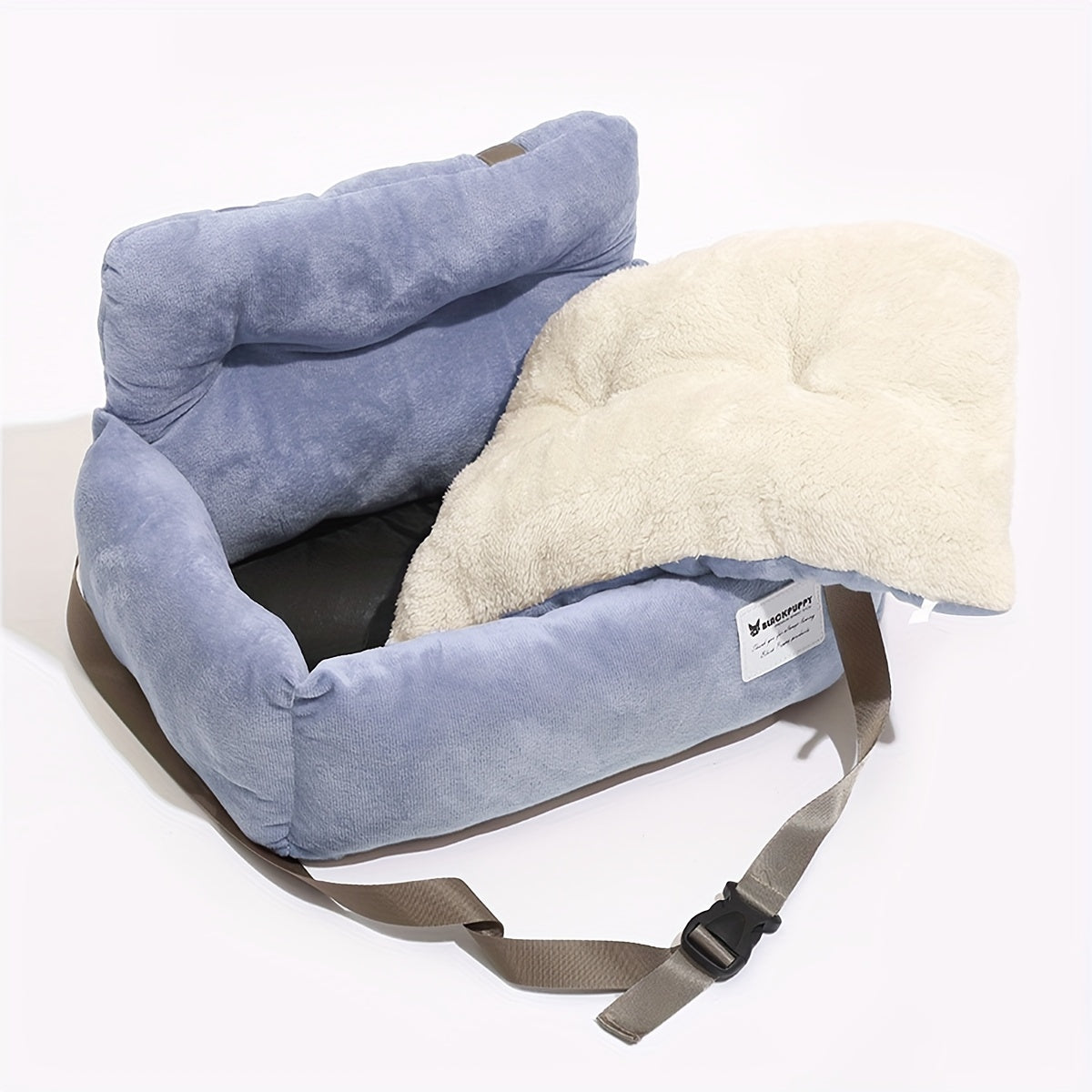 Siège auto en peluche pour petits chiens et chats