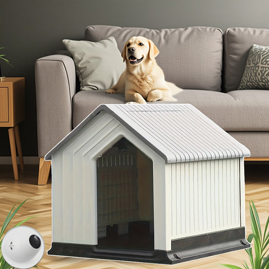 Niche Minimaliste Extérieure en Plastique Rigide pour Chien