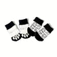 Chaussettes Antidérapantes pour Chiens et Chats – Lot de 4 Motifs Colorés