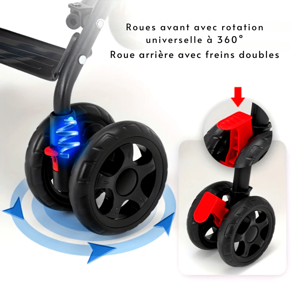 Poussette Pliable pour Petits Chiens et Chats