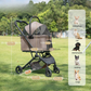 Poussette 2-en-1 pour Chats et Petits Chiens