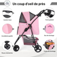 Poussette pour Chien et Chat avec Rangement Intégré