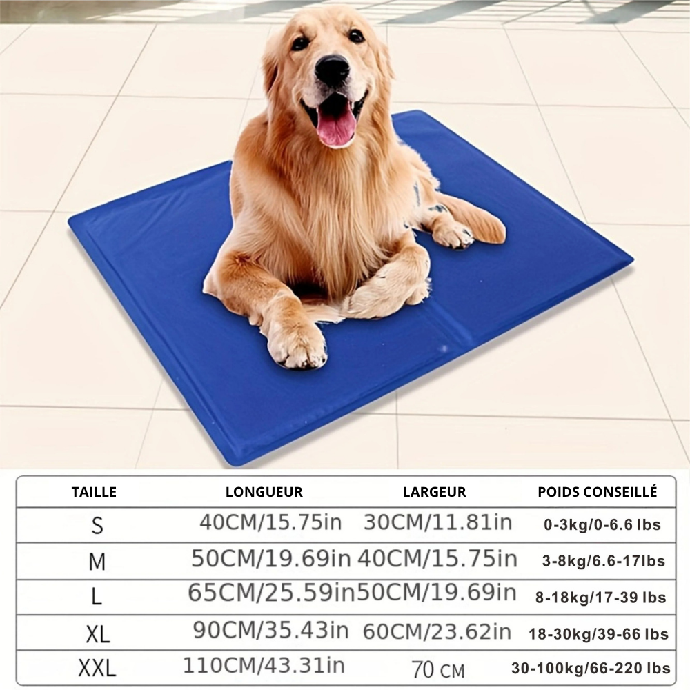 Tapis Rafraîchissant – Matelas en Gel Auto-Refroidissant pour Chien