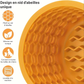 Bol à Lécher Cylindrique avec Ventouse en Silicone pour Chien