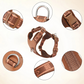 Harnais Simili Cuir Anti-Traction pour Petit Chien