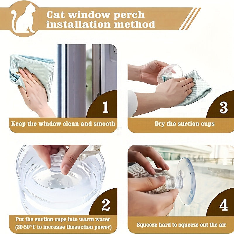 Hamac de Fenêtre en Macramé pour Chat