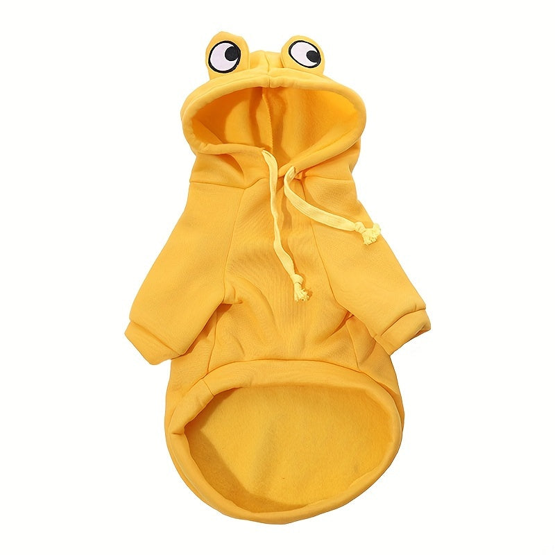 Sweat à Capuche Grenouille pour Chats et Chiens – Pull Vert Mignon en Maille Douce