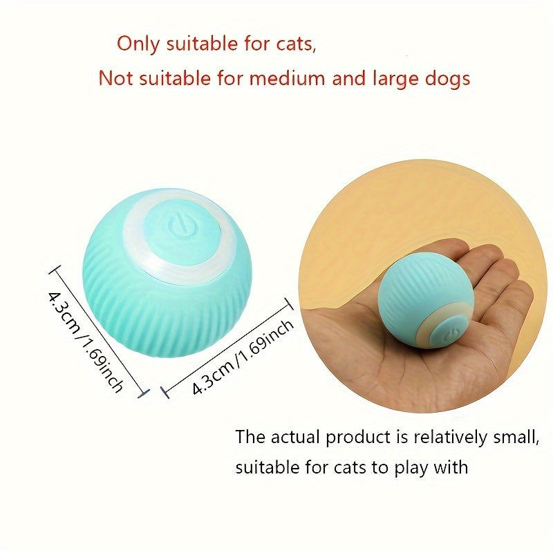 Balle Interactive Automatique en Silicone pour Chat – Rechargeable et Lumineuse