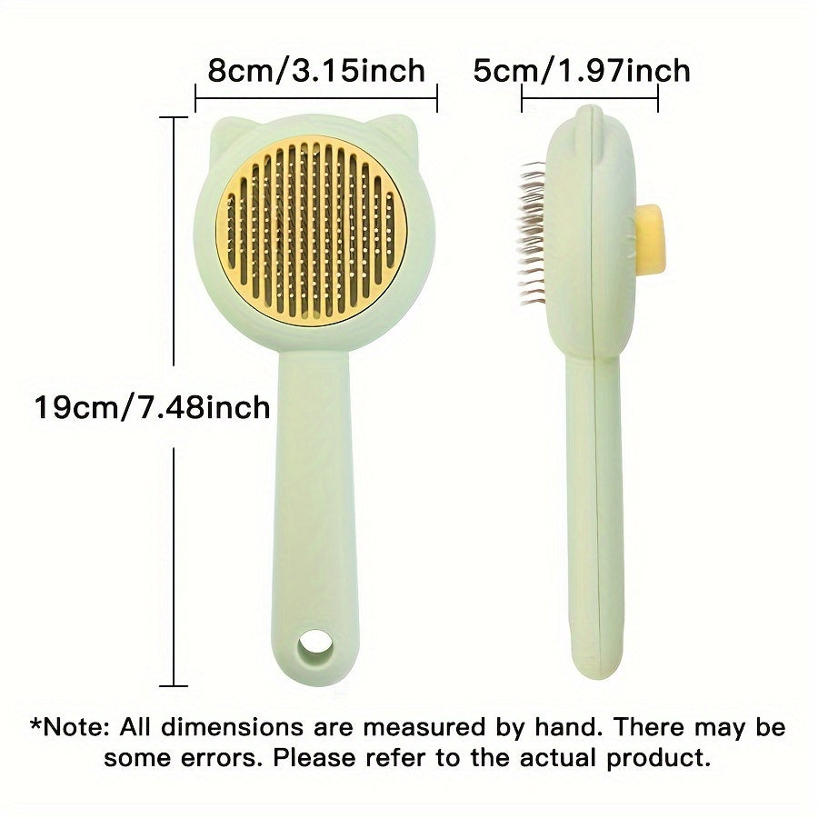 Brosse de toilettage auto-nettoyante pour chat