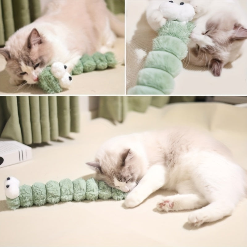 Chenille en Peluche pour Chat – Jouet à Mordre
