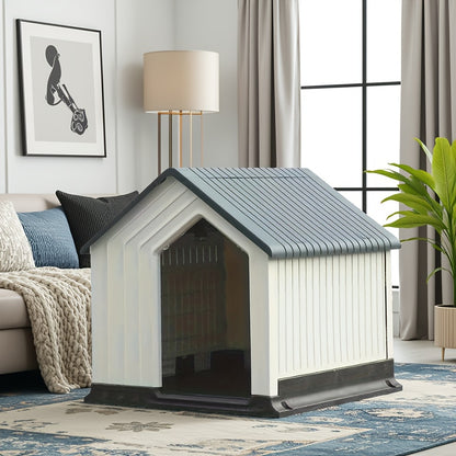 Niche Minimaliste Extérieure en Plastique Rigide pour Chien