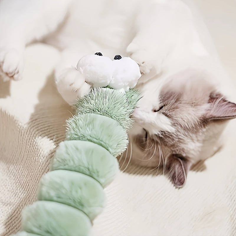 Chenille en Peluche pour Chat – Jouet à Mordre