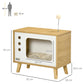 Maison pour Chat Forme TV avec Coussin Douillet et Balle Suspendue