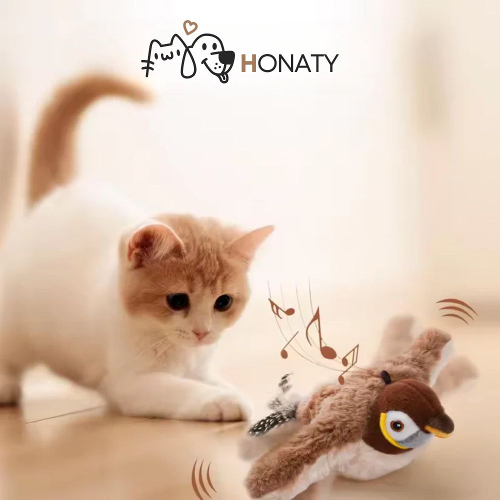 Jouet interactif Flappy Bird 2.0 pour chat – Ailes battantes & sons réalistes