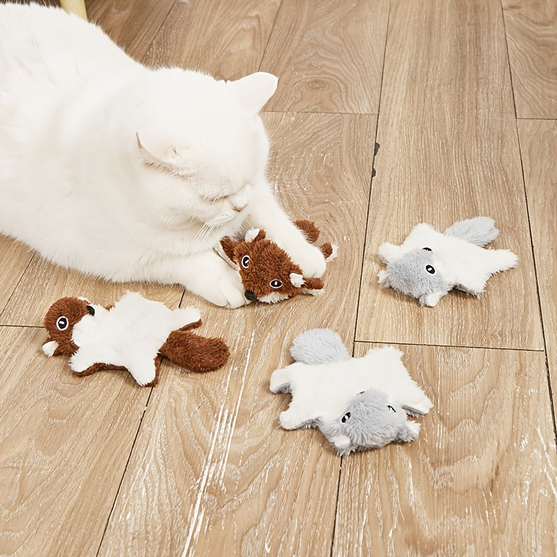 Jouet Écureuil en Peluche pour Chat et Petit Chien