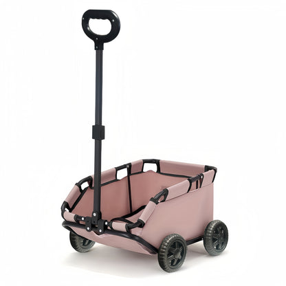 Chariot Pliable Rose pour Animaux – Version Compacte