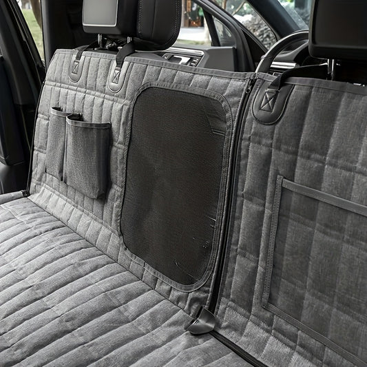 Housse de Siège Voiture pour Chien Imperméable avec Rabats Latéraux