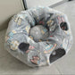 Tunnel et Panier Douillet pour Chats en Peluche