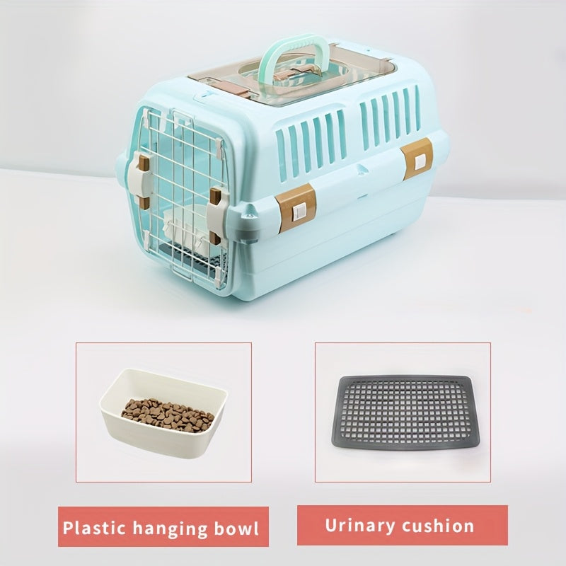 Caisse de transport pour chat en ABS avec double ouverture