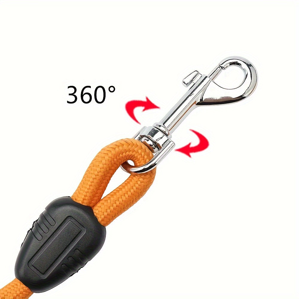 Longe en Nylon avec Mousqueton Rotatif pour Chien – 5 à 15 mètres