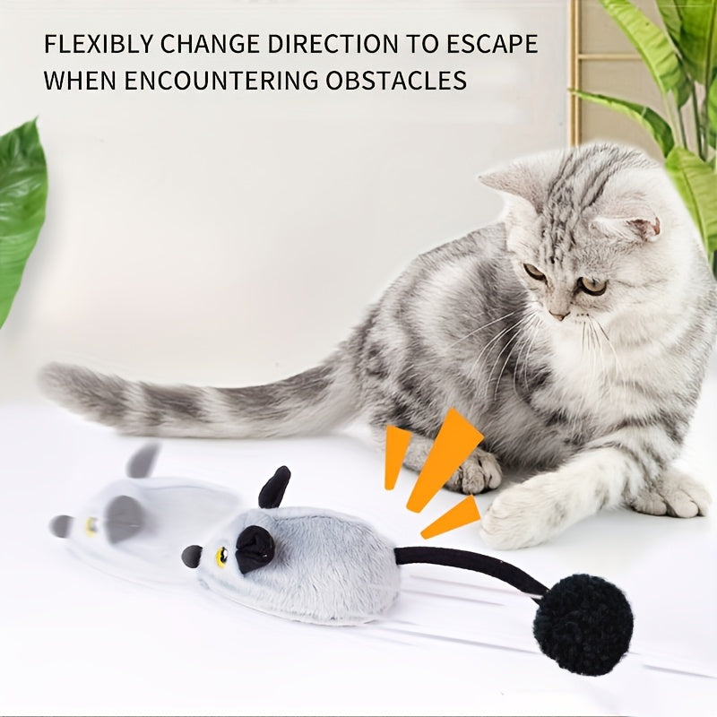 Souris Interactive en Peluche Rechargeable pour Chat
