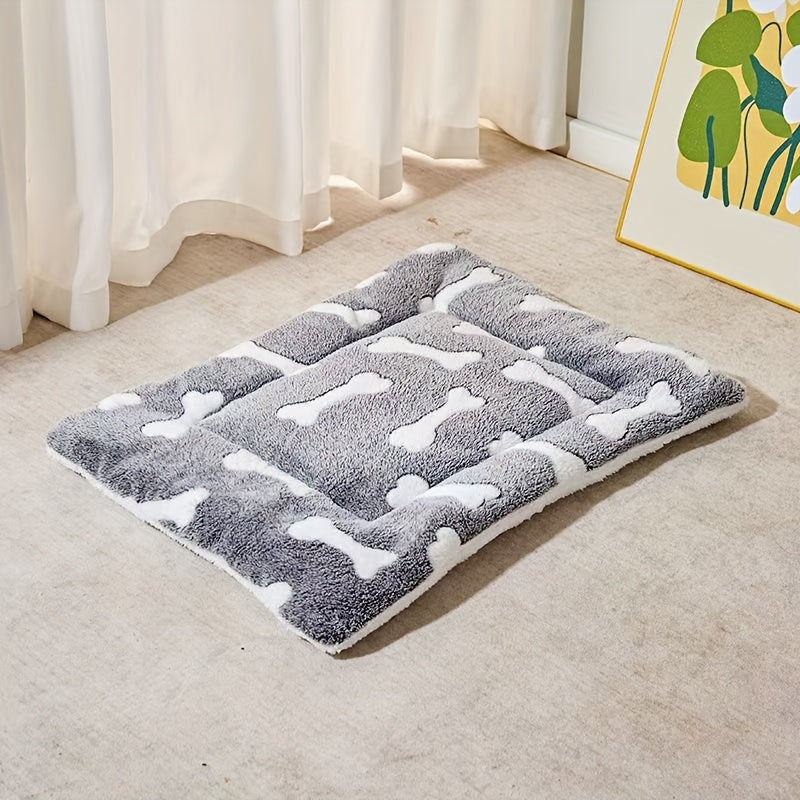 Tapis Épais Motif Os pour Chien et Chat