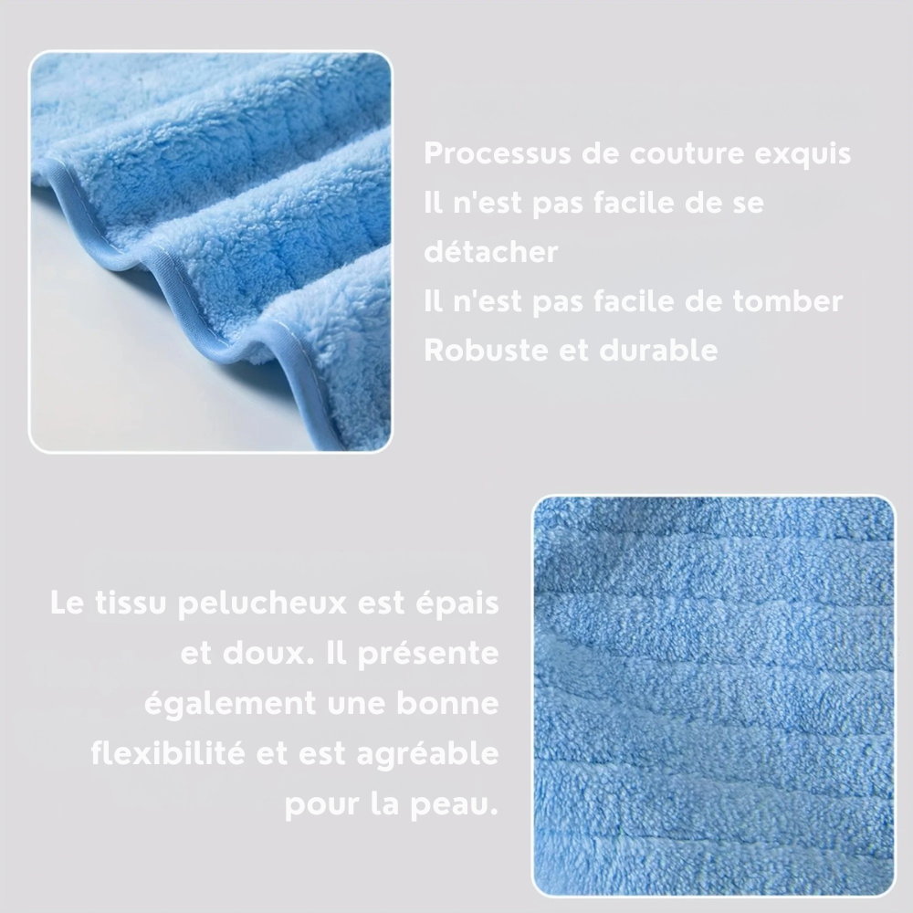 Peignoir Éponge Douce pour Chiens et Chats
