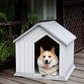 Niche Minimaliste Extérieure en Plastique Rigide pour Chien