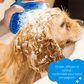 Brosse de Bain Massante en Silicone pour Chiens et Chats – Poignée Ajustable