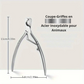 Coupe-Griffes en Acier Inoxydable pour Animaux
