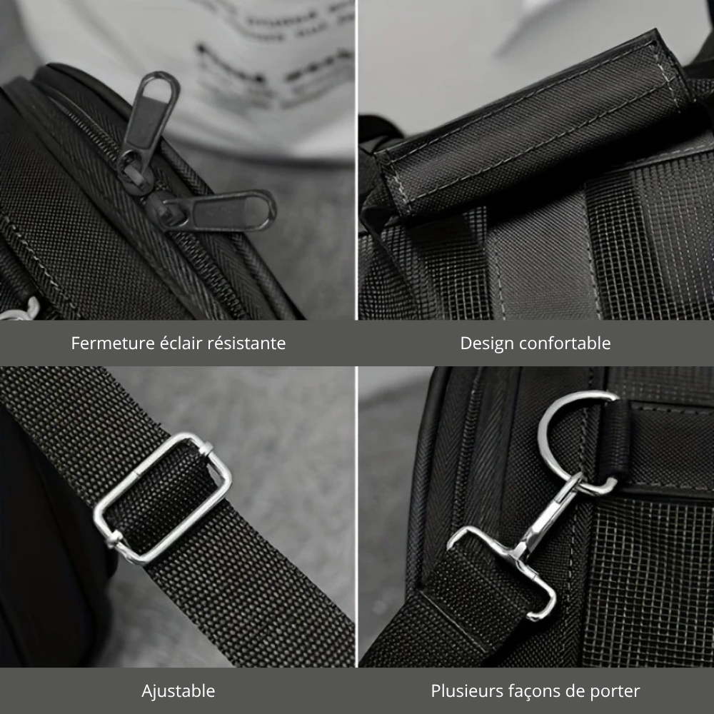 Sac de Transport Pliable et Respirant pour Petits Chiens et Chats