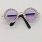 Lunettes Rondes à Strass pour Chats et Chiens