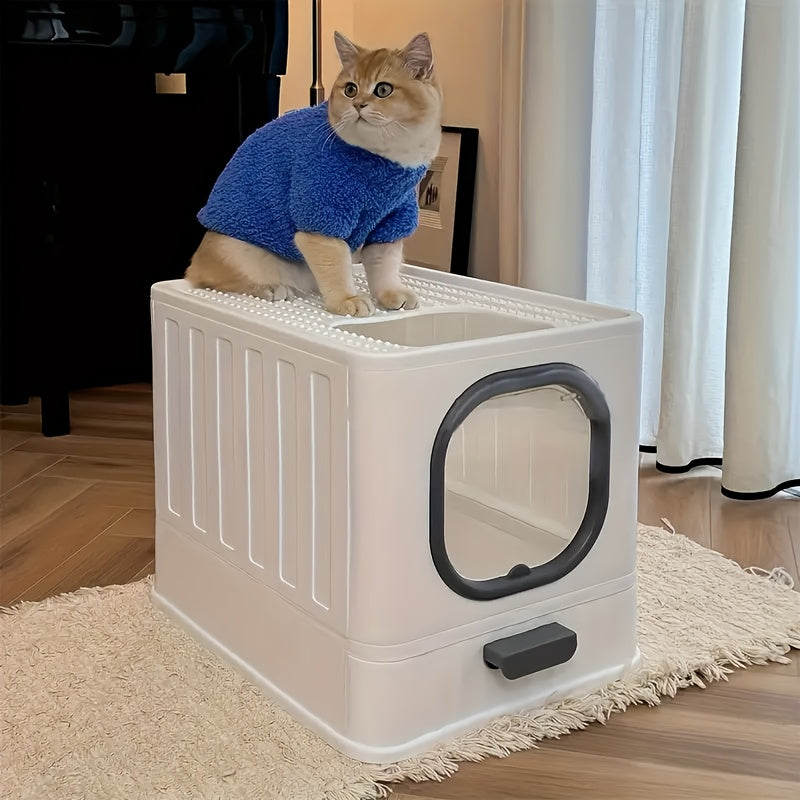 Bac à Litière Encastré à Tiroir pour Chat