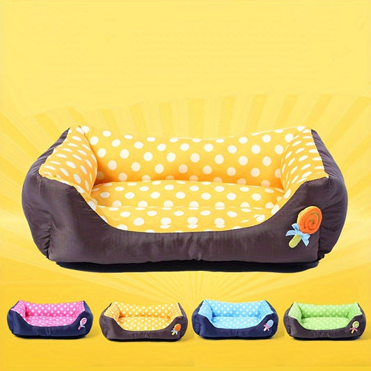 Panier à pois pour petit chien ou chat