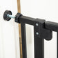 Barrière Sécurité Animaux en Acier Noir – 104x4 à 80 cm