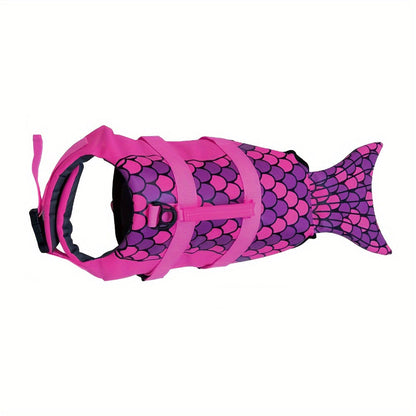 Gilet de Sauvetage Sirène Rose pour Chien