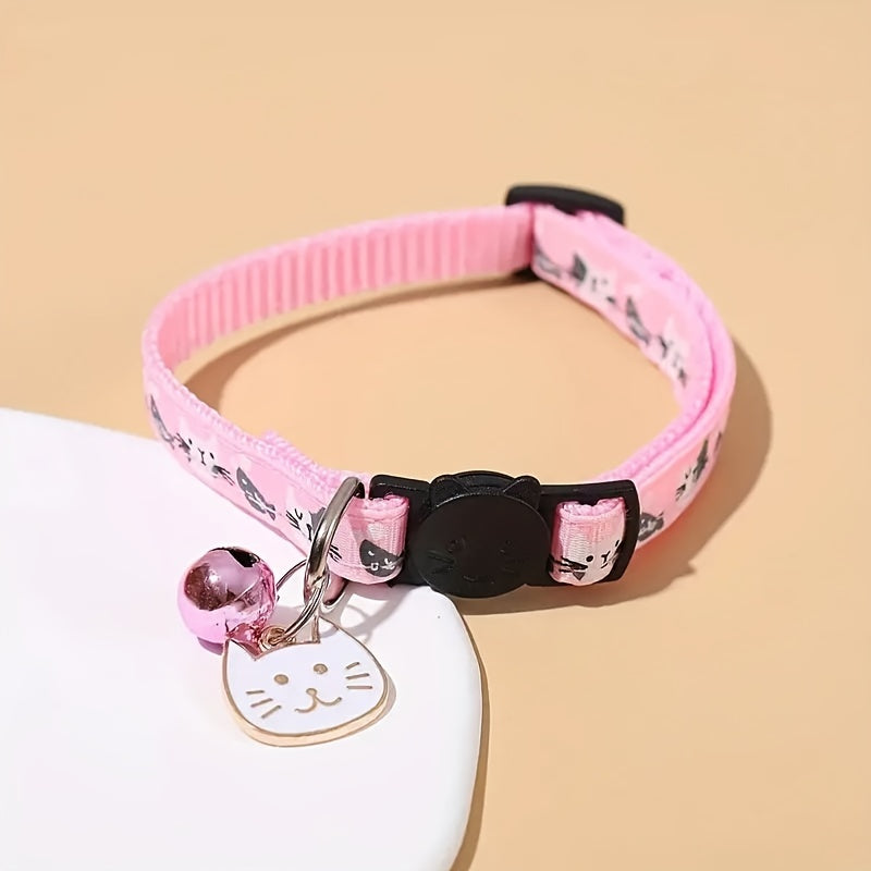 Collier Sécurité Anti-Étranglement pour Chat avec Décorations