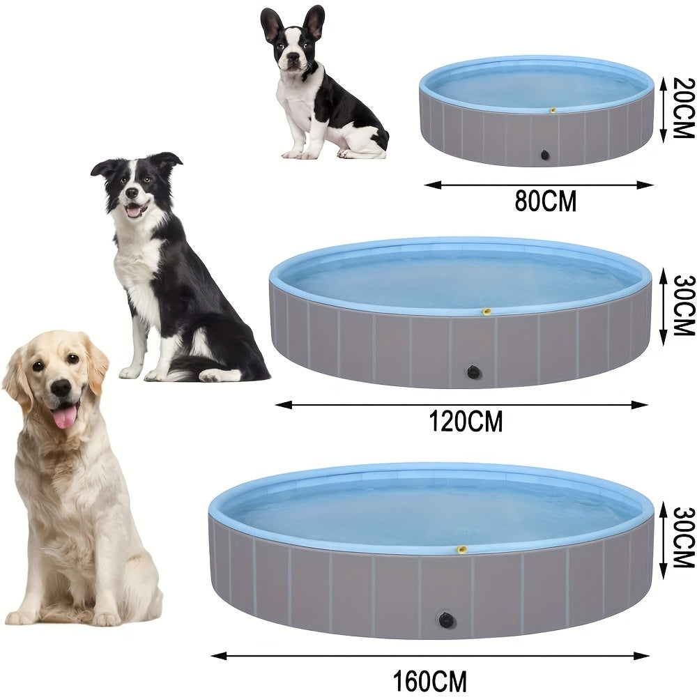 Piscine d’Été Antidérapante avec Jets d'eau pour Chiens