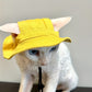 Chapeau Large à Lien Réglable pour Chats – Protection Solaire Respirante