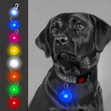 Pendentif lumineux rond pour collier de chien