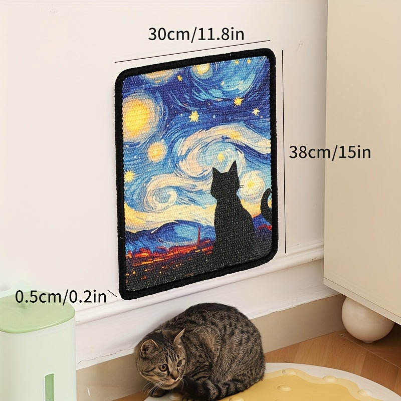 Tapis Griffoir Mural pour Chat Oeuvre d'Art