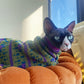 Manteau Zippé en Maille pour Chats – Veste Hivernale