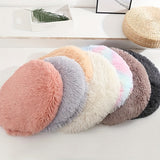 Tapis Rond Douillet en Peluche pour Animaux