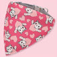 Bandana Nœud Cartoon pour Chiens avec Fermeture Sécurisée