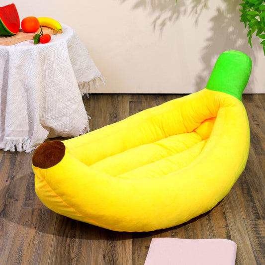 Lit banane moelleux pour Chien et Chat