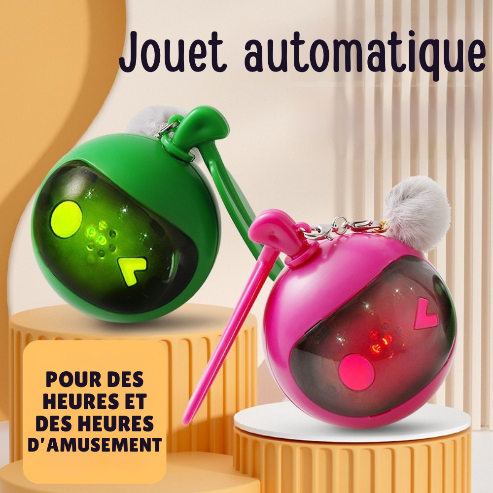 Jouet interactif pour chat avec sons d’oiseaux et LED