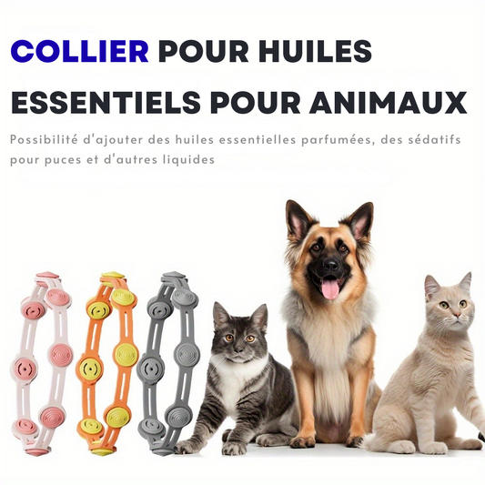 Collier Diffuseur d’Huiles Essentielles pour Chiens et Chats