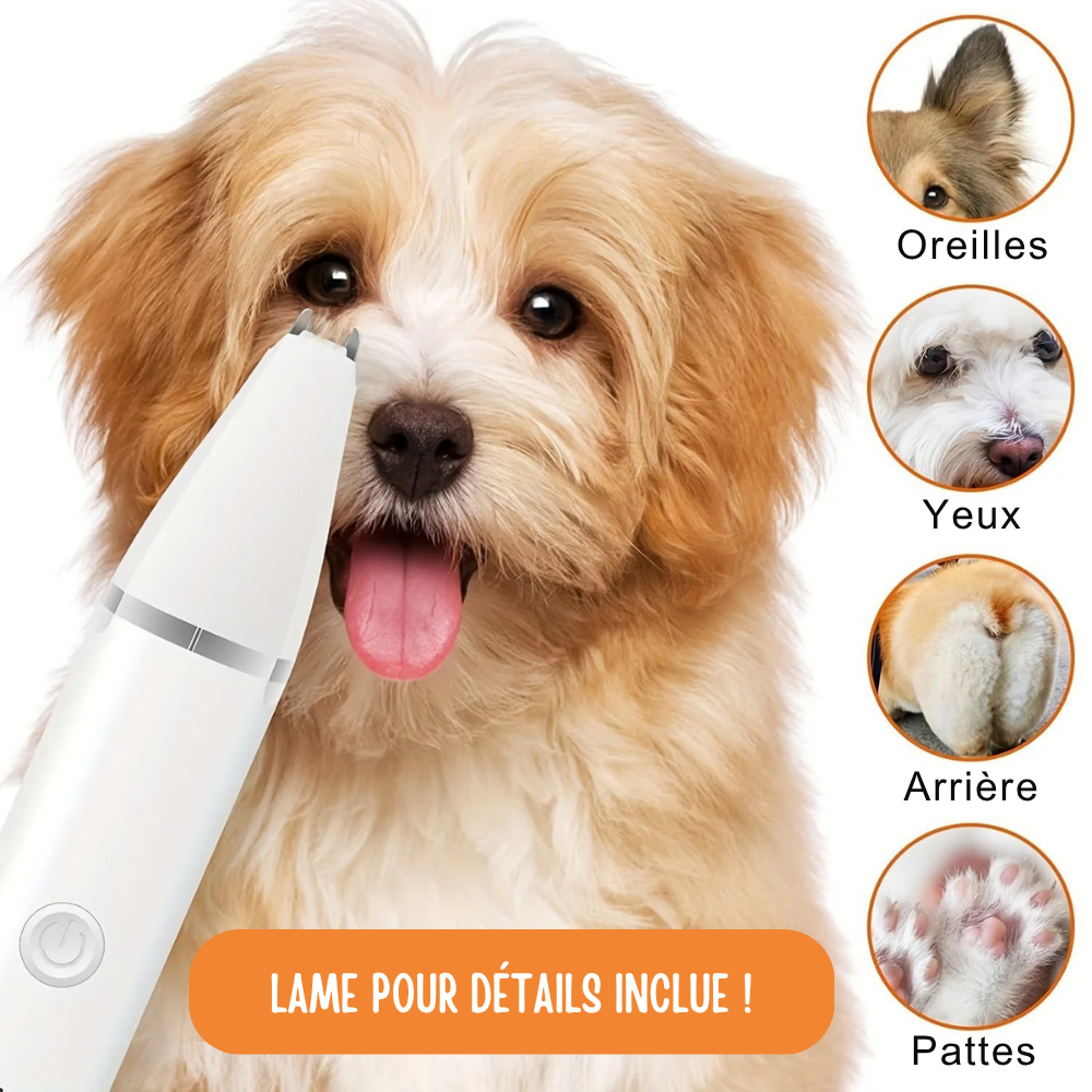 Kit de Toilettage Silencieux 4-en-1 pour Chiens et Chats
