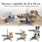 Gamelle surélevée ajustable en inox pour Chien
